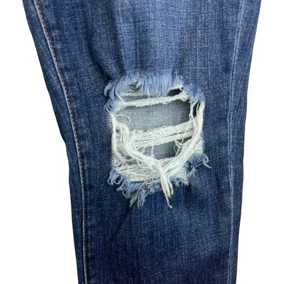 L'AGENCE High Line Skinny High Rise Jeans Dark Blue Fitted Stretchy Cotton Blend - Picture 4 of 16